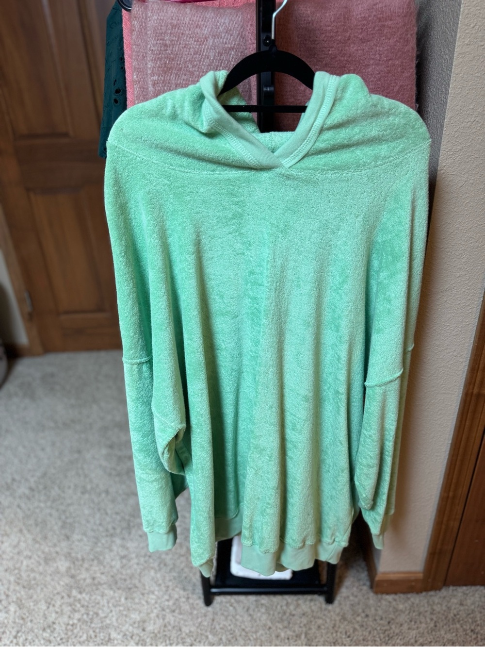 Daily Drills Mint Green Hooded Women's Sweater